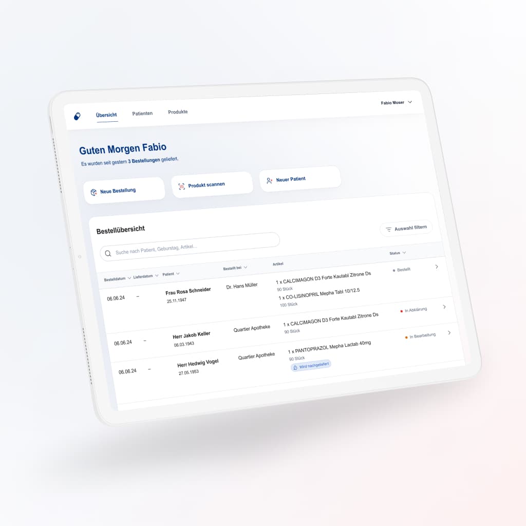 Mockup Patient App